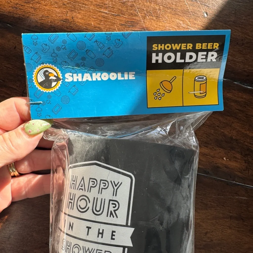 Black Shower Beer Holder